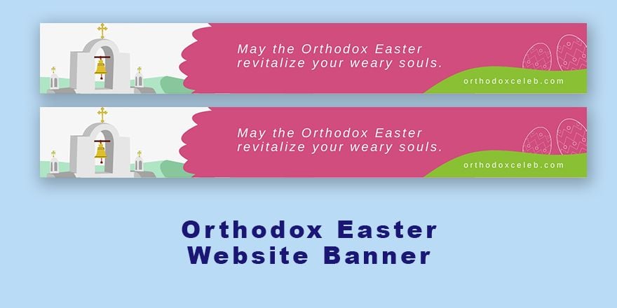 Free Orthodox Easter Website Banner in Illustrator, PSD, EPS, SVG, JPG, PNG