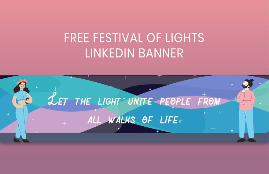 Festival of Lights Linkedin Banner