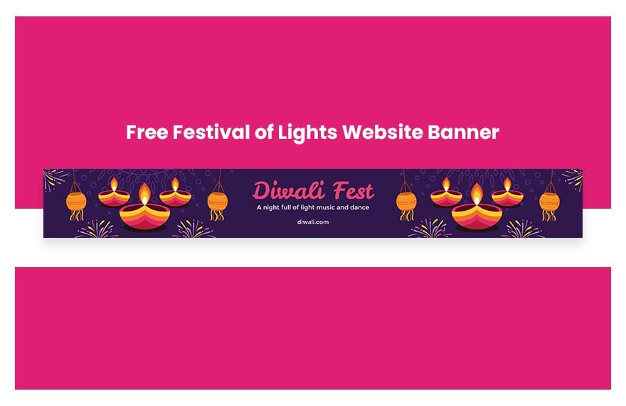 Festival of Lights Website Banner