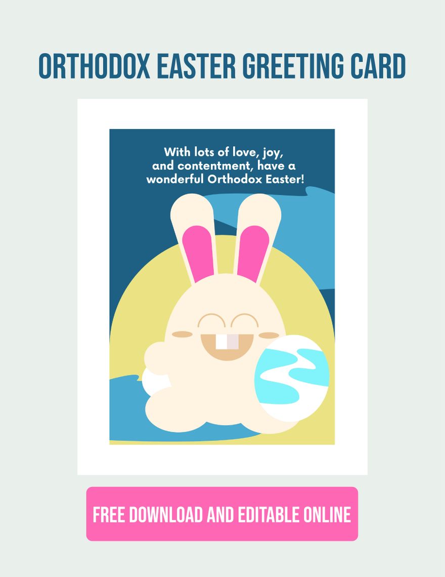 Orthodox Easter Greeting Card