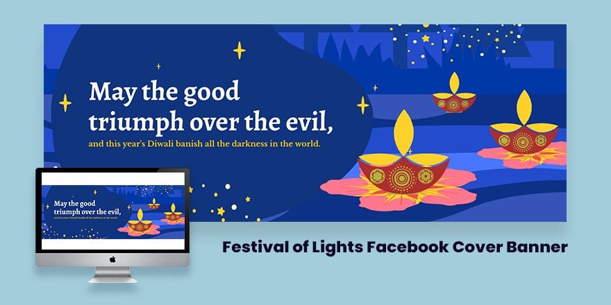 Festival of Lights Facebook Cover Banner