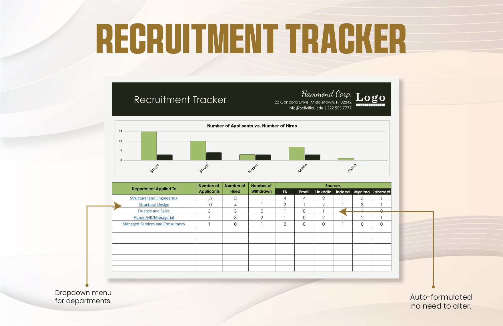Recruitment Tracker Template