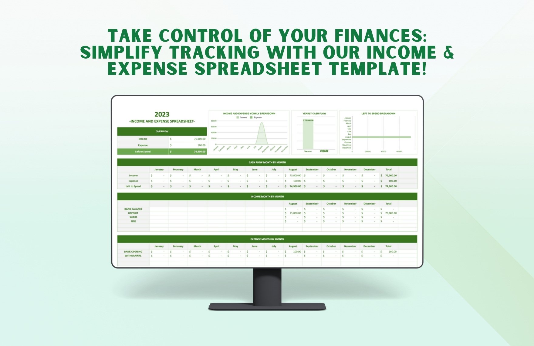 Income & Expense Spreadsheet