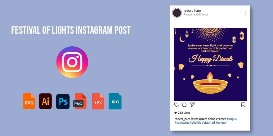 Festival of Lights Instagram Post