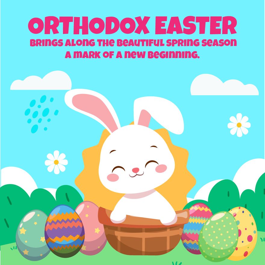 Orthodox Easter Instagram Post