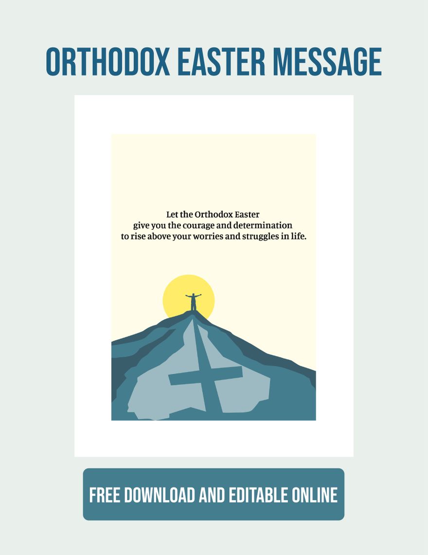 Orthodox Easter Message 