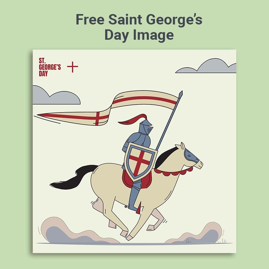 Free St. George's Day Image in Illustrator, PSD, EPS, SVG, PNG, JPEG