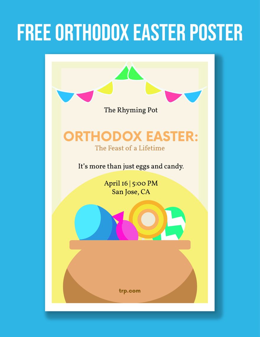 Orthodox Easter Poster