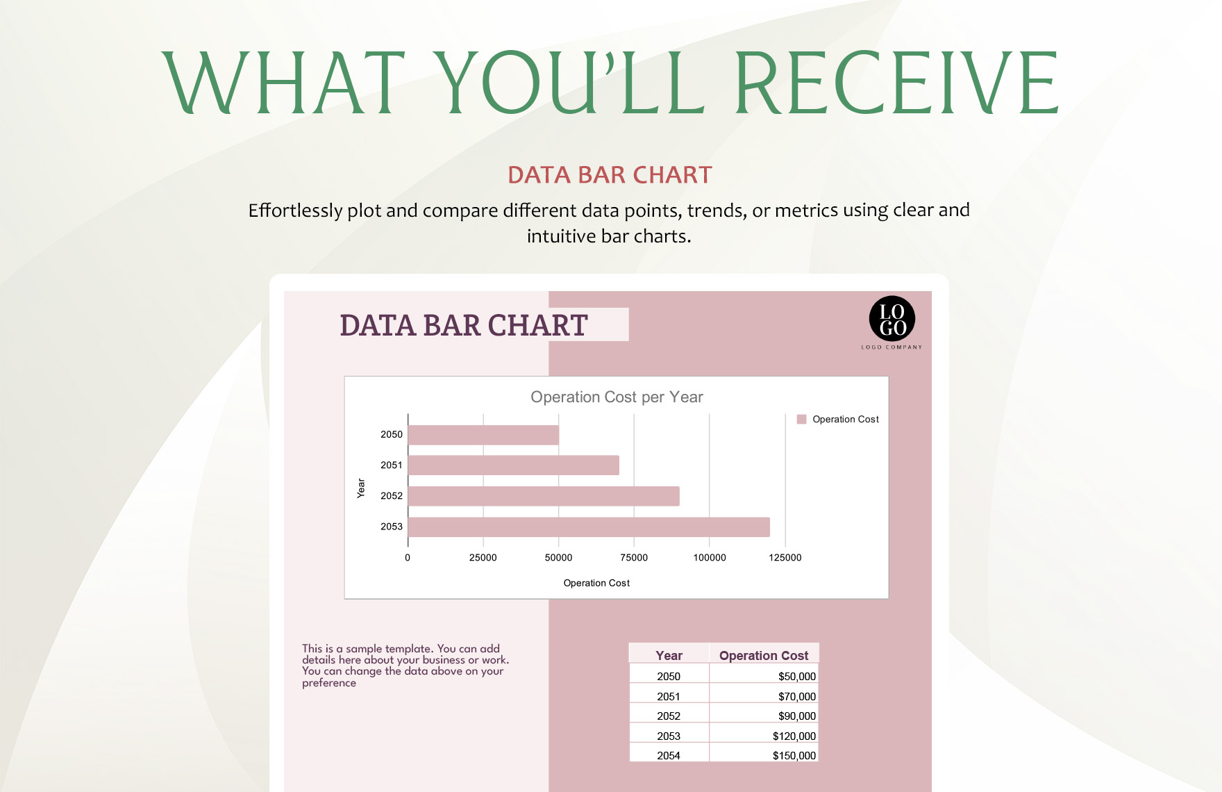 Data Bar Chart Template