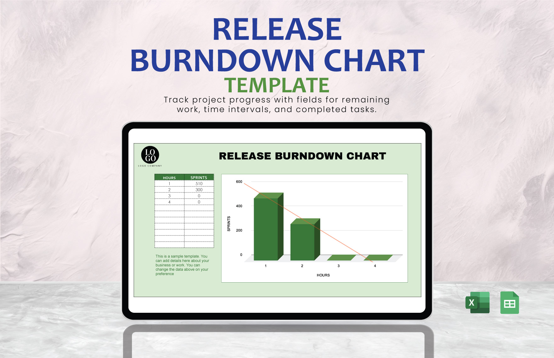 Release Burndown Chart Template in Excel, Google Sheets