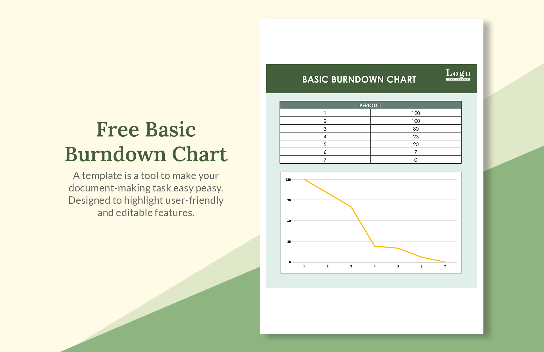 Project Burndown Chart Template