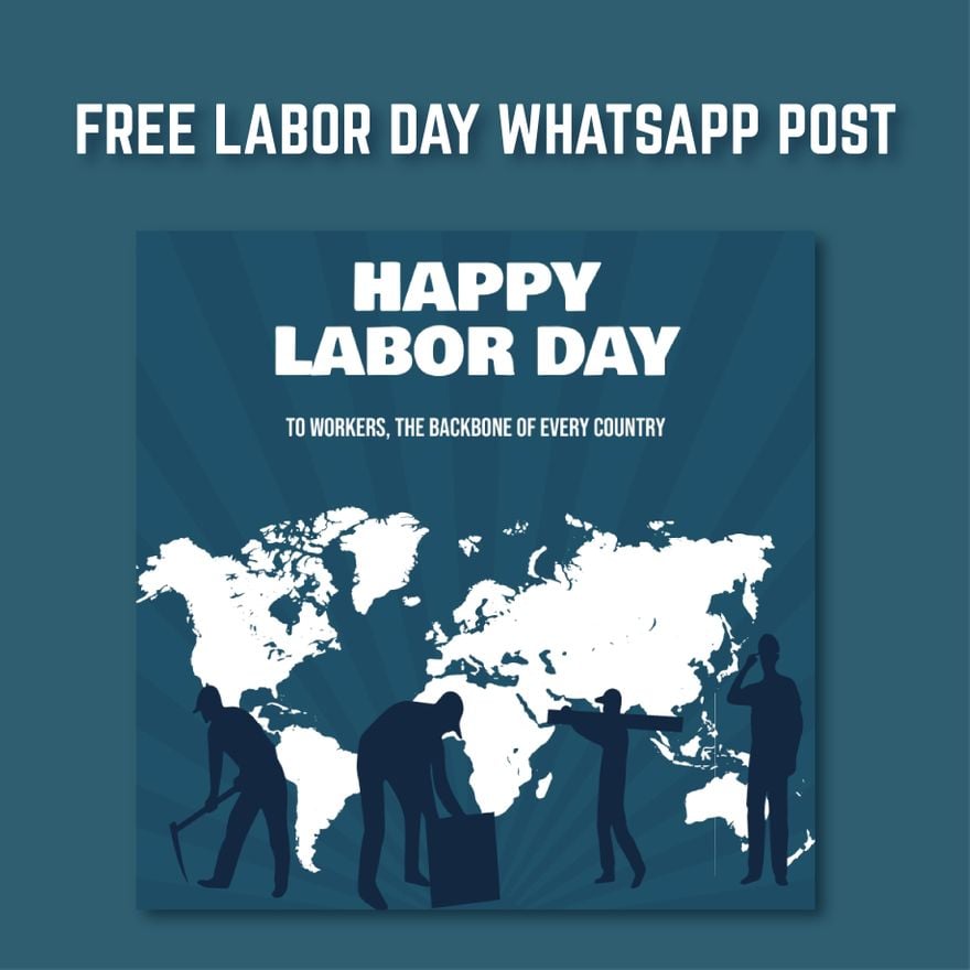 Labor Day Whatsapp Post