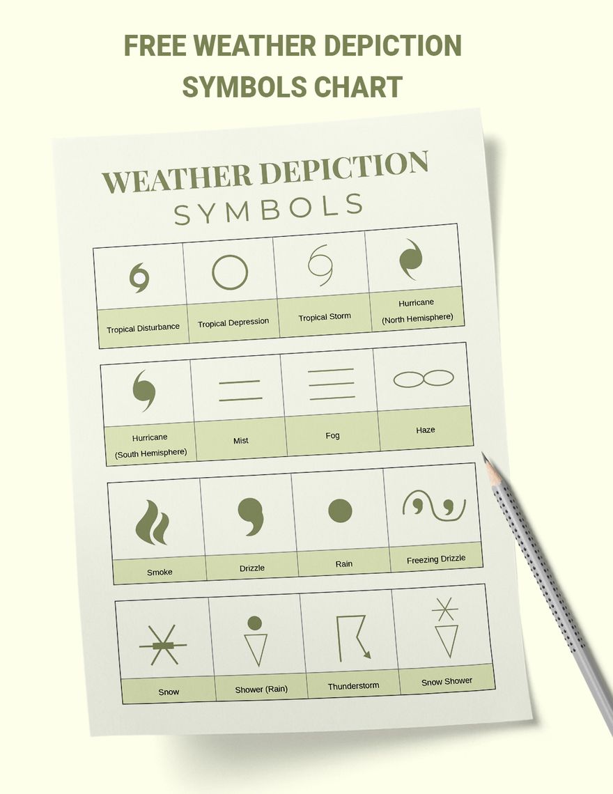 Weather Depiction Chart in PDF, Illustrator