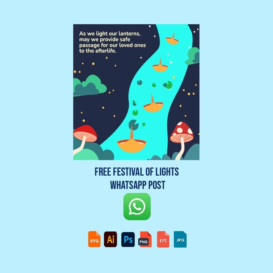 Festival of Lights Whatsapp Post