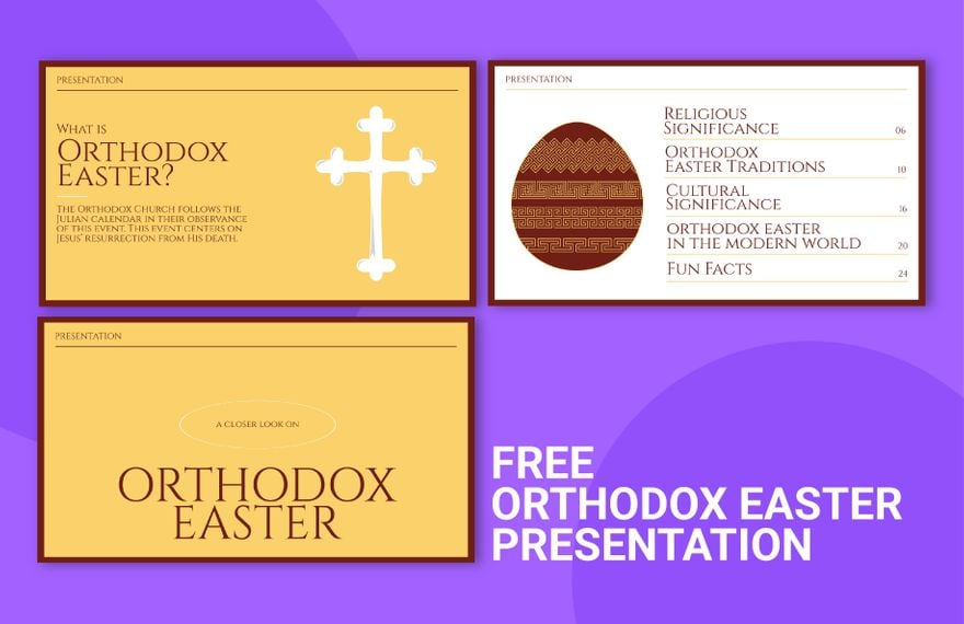 Orthodox Easter Presentation in PDF, PowerPoint, Google Slides