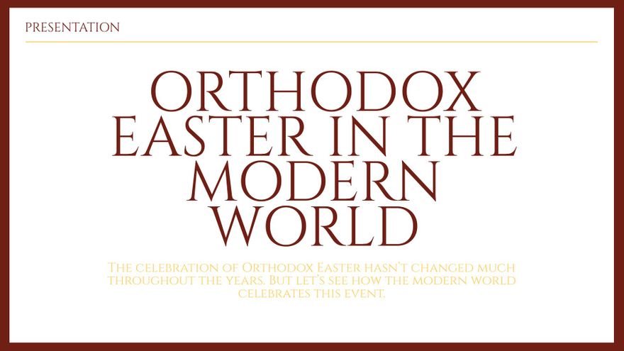 Orthodox Easter Presentation