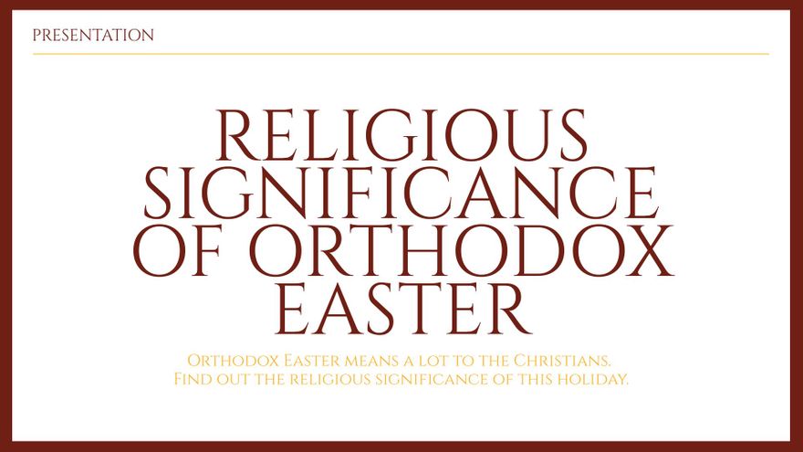 Orthodox Easter Presentation