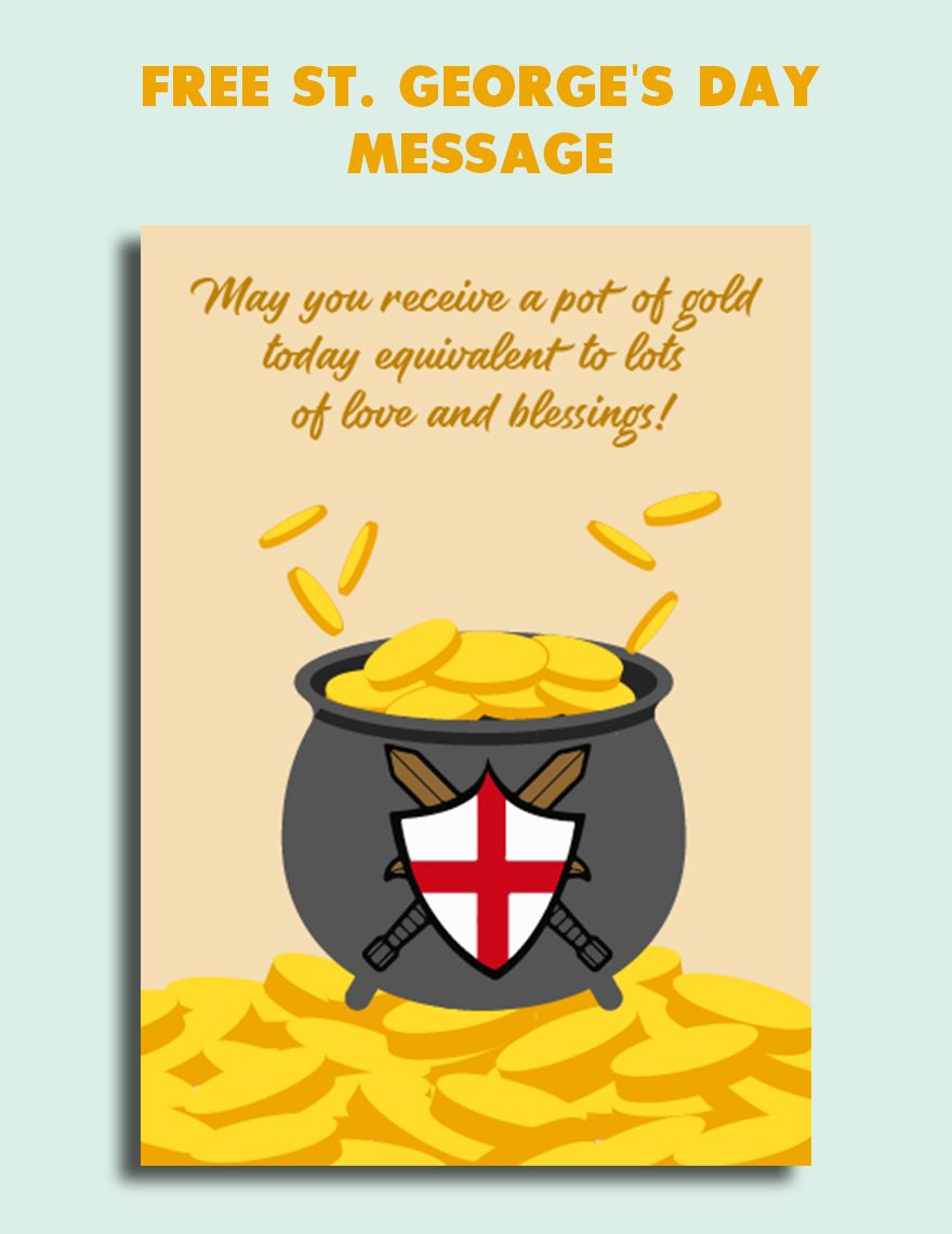 St. George's Day Message