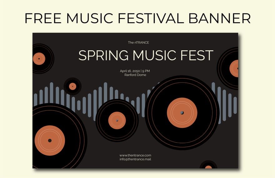 Free Music Festival Banner in Illustrator, PSD, EPS, SVG, PNG, JPEG