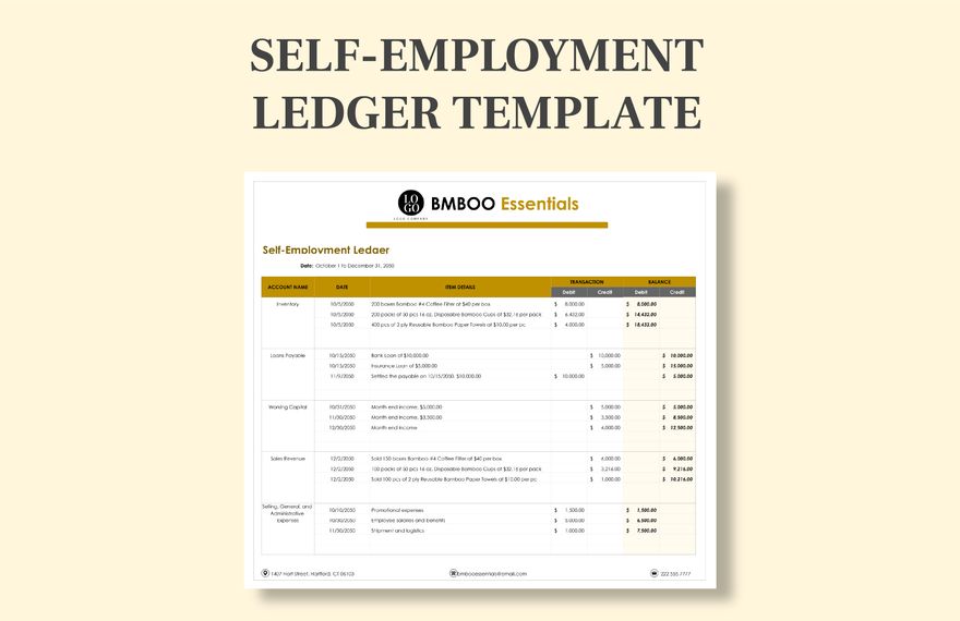 self-employment-ledger-40-free-templates-examples