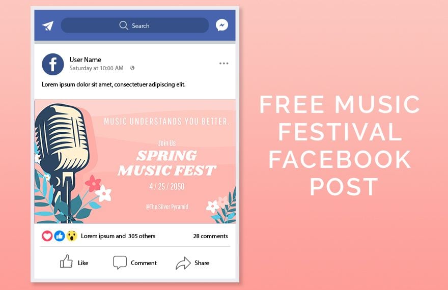 Music Festival Facebook Post