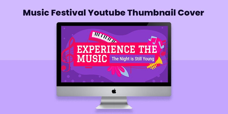 Free Music Festival Youtube Thumbnail Cover in Illustrator, PSD, EPS, SVG, PNG, JPEG
