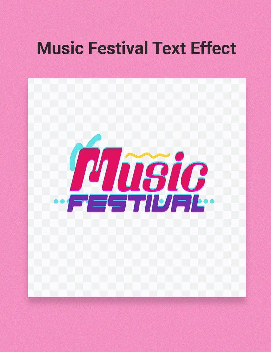 Music Festival Text Effect in Illustrator, PSD, EPS, SVG, PNG, JPEG