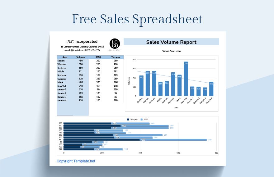 Sales Spreadsheet