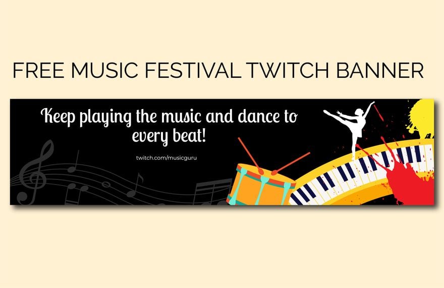 Music Festival Twitch Banner
