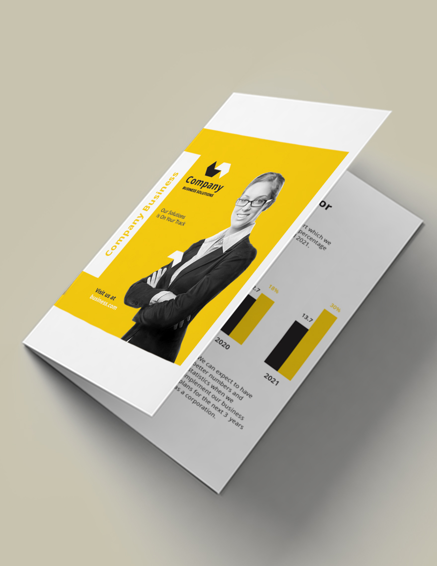 A5 Half Fold Brochure Template