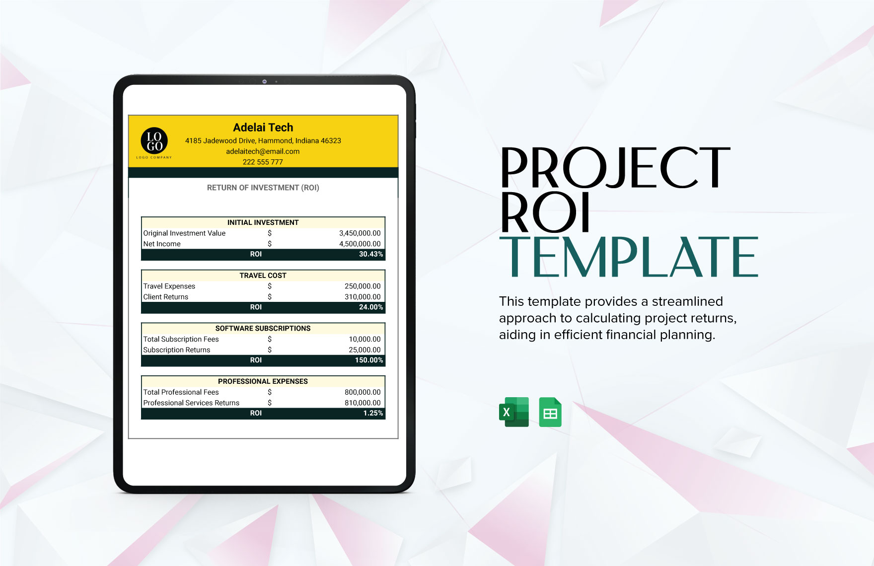 Project ROI Template