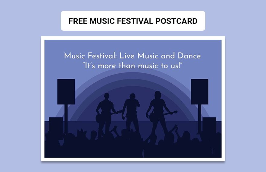 Music Festival Postcard