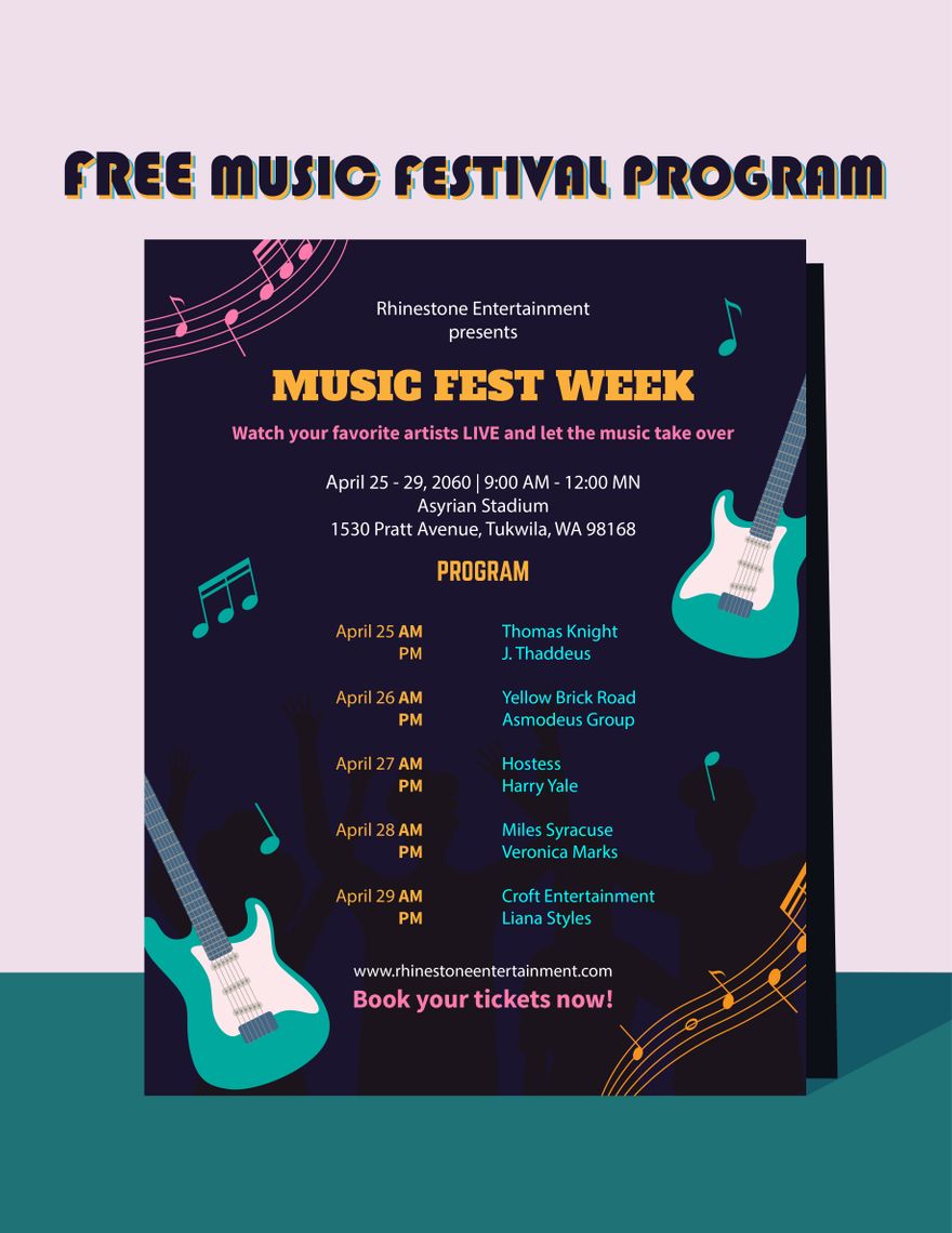 Music Festival Program