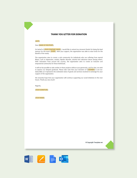 Individual Sports Sponsorship Letter Template - Google Docs, Word ...