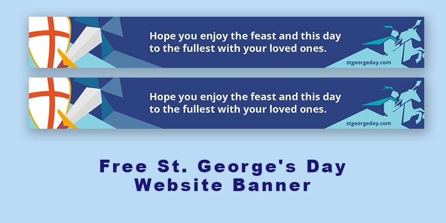 St. George's Day Website Banner