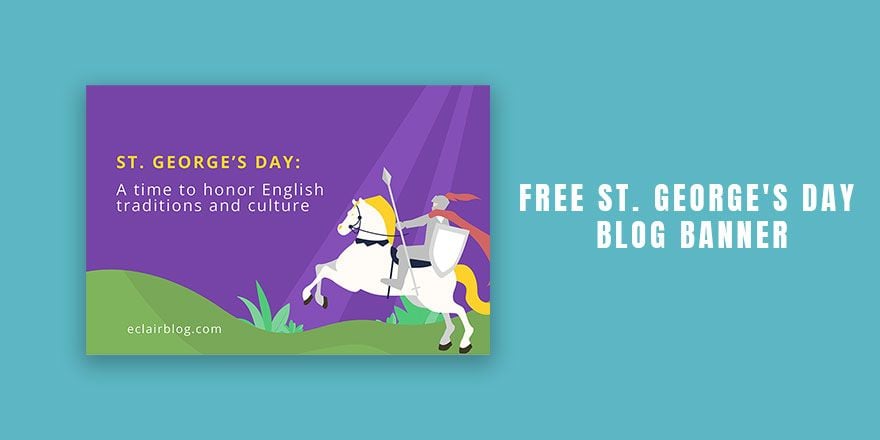 Free St. George's Day Blog Banner