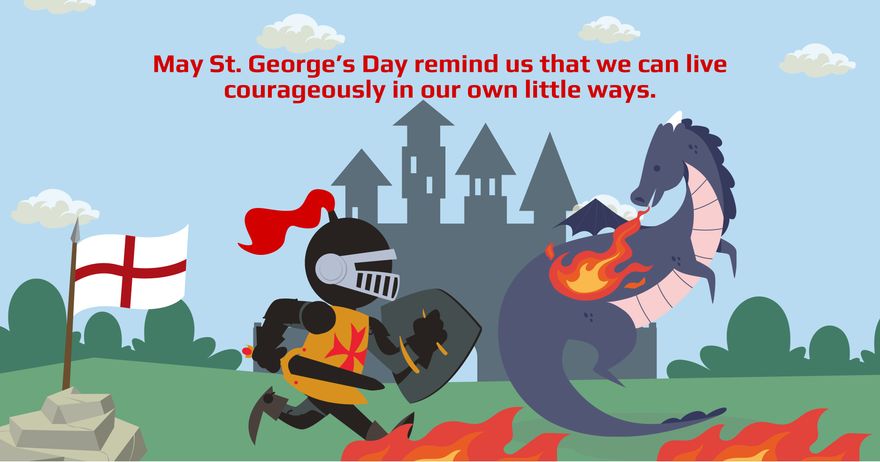 St. George's Day Facebook Post