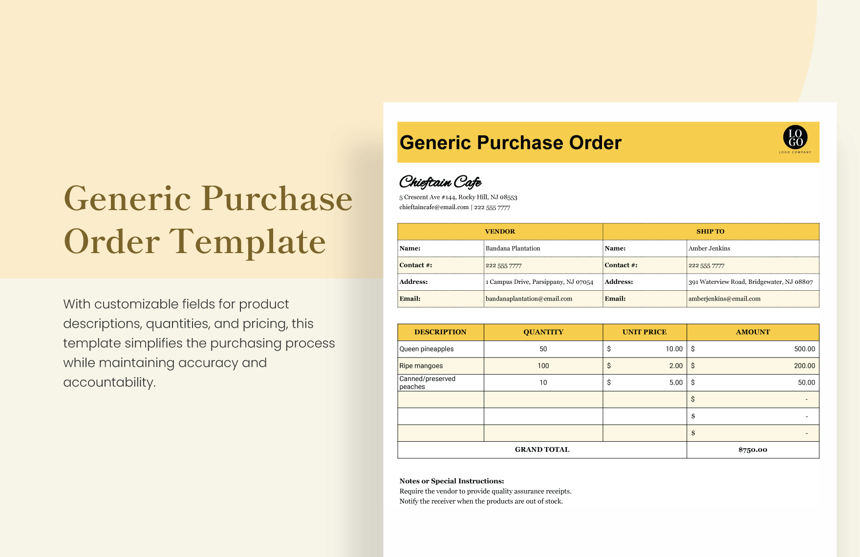 generic-purchase-order