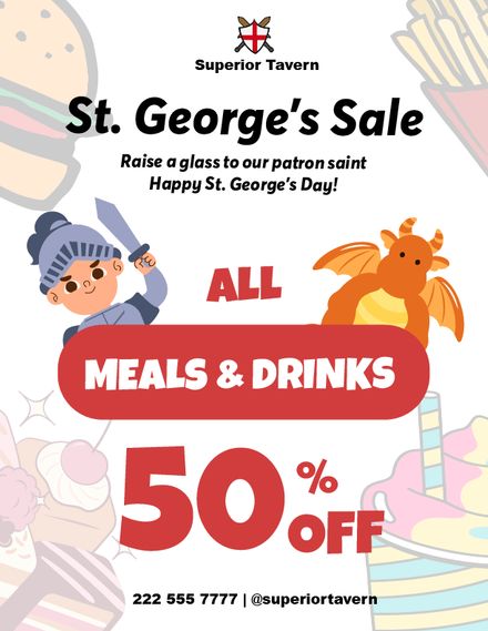 St. George's Day Sale