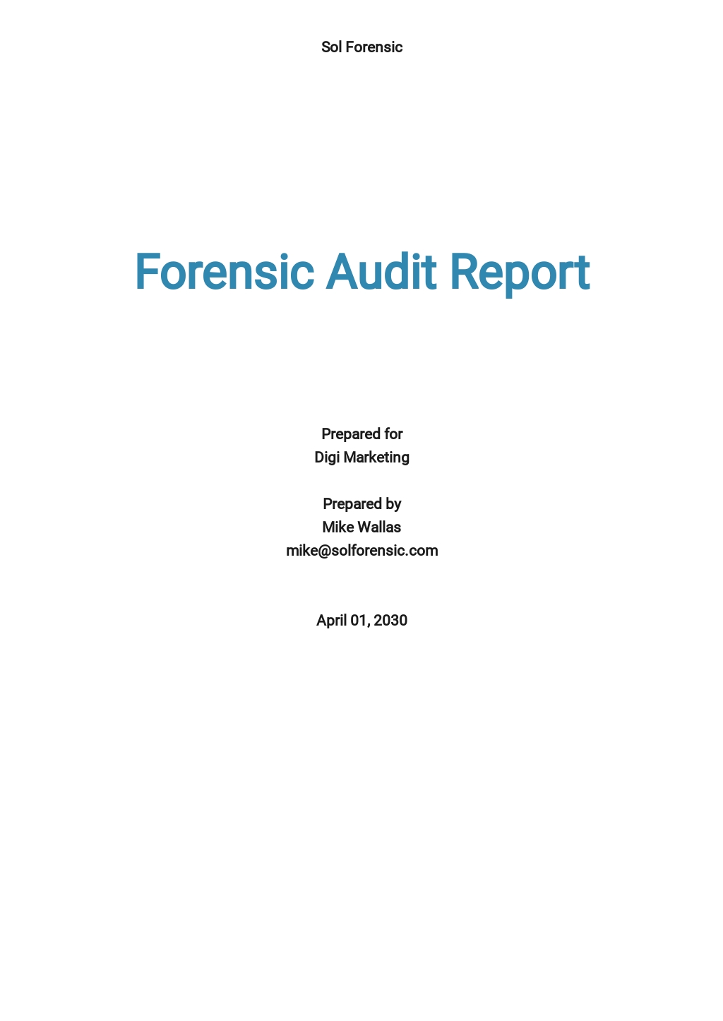 Forensic Audit Report Template - Google Docs, Word  Template.net Regarding Forensic Report Template