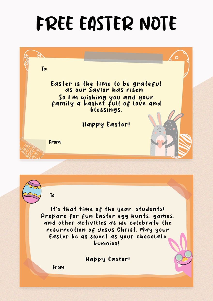 Easter Note
