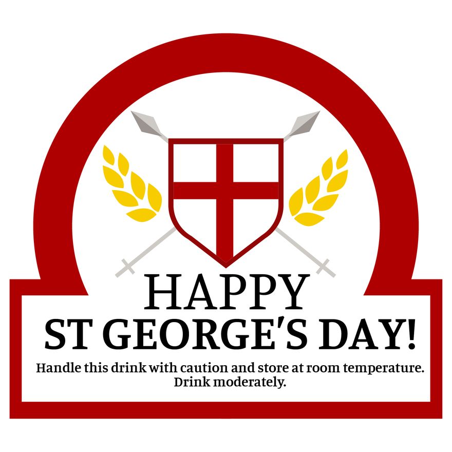St. George's Day Label
