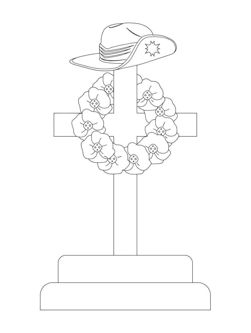 Free Anzac Day Drawing in Illustrator, PSD, EPS, SVG, PNG, JPEG