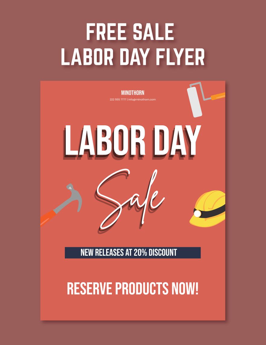 Sale Labor Day Flyer