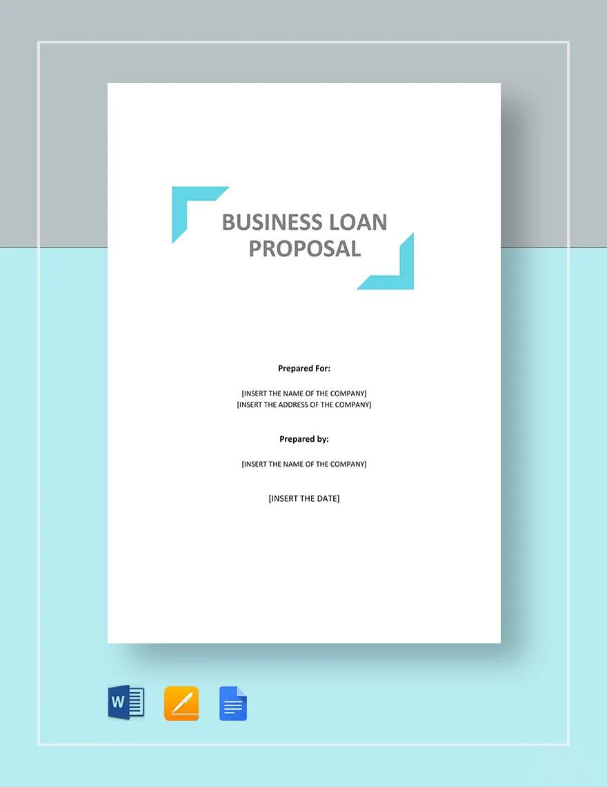 Business Loan Proposal Template
