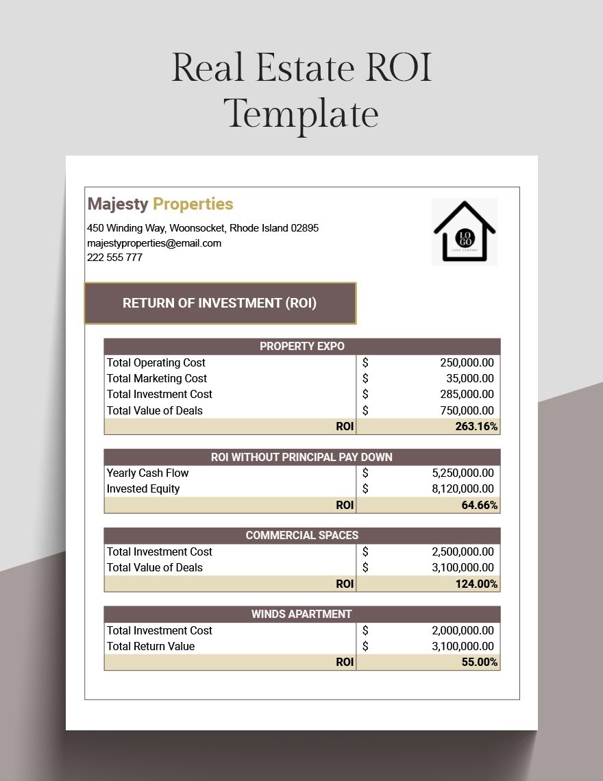 Free Free Simple ROI Template - Google Sheets, Excel | Template.net