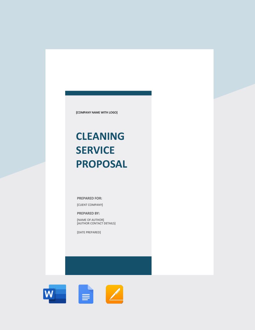 Cleaning Service Proposal Template