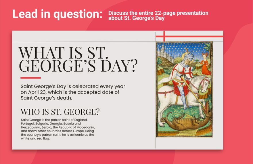 St. George's Day Presentation