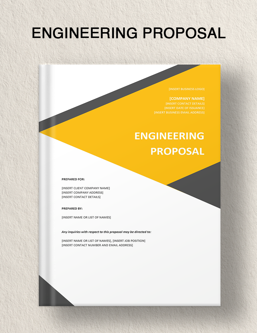 Engineering Proposal Template in Word, Google Docs, Apple Pages