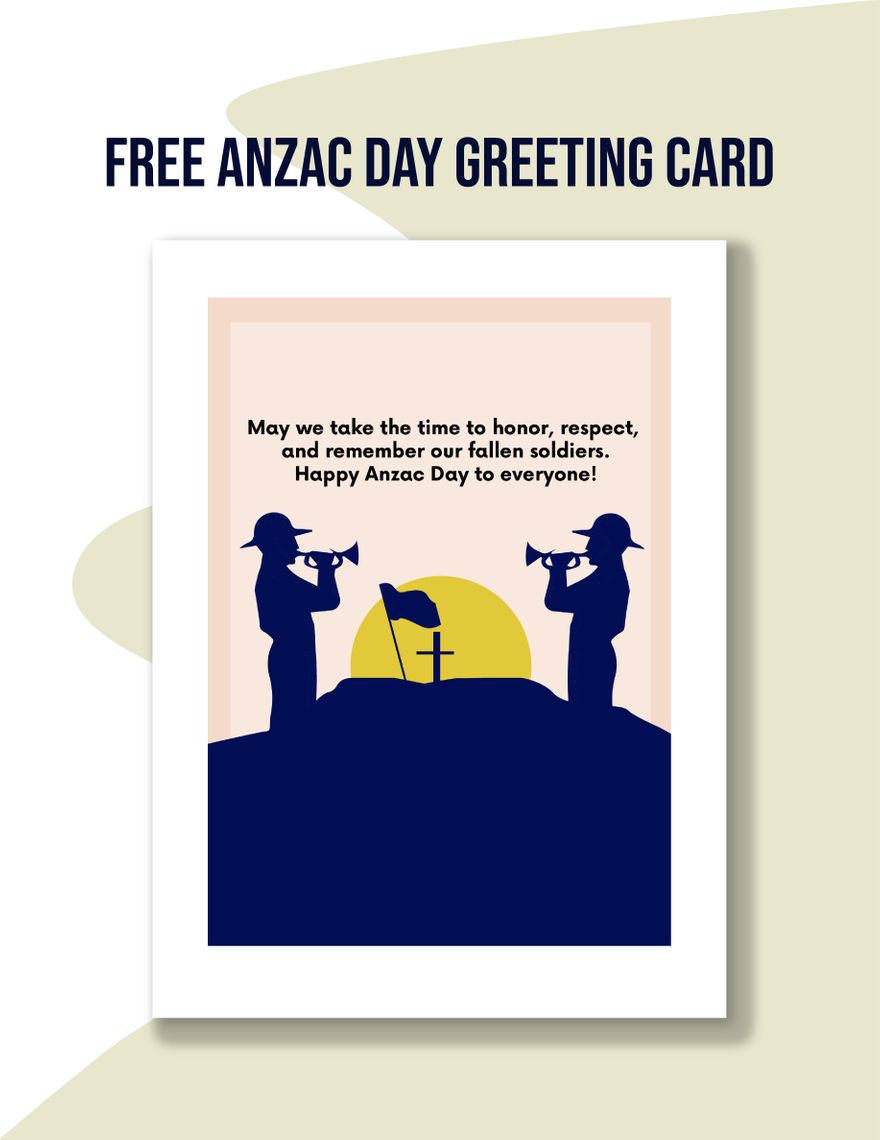 Anzac Day Greeting Card